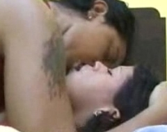 Down in the mouth Indian Lesbian Operation - Sexiest Giving a kiss and Rubbing In perpetuity