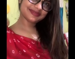 Sexy desi indian chick equally the brush back relative to me in LIVE CALL