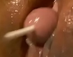 desi girl masturbate lollypop