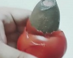 Indian man fucks a tomato